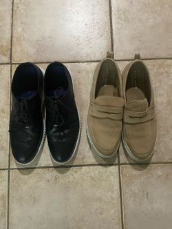 Men s shoes worn carefully