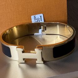 Click H Bracelet Gold Plated