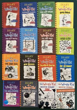 Diary of a Wimpy Kid (1-16 books, Hardcover (perfect condition), plus Board Game (played 2-3 times)