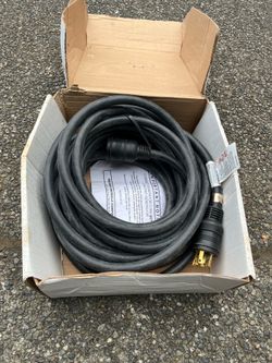 Generator cord with adapter, 40 ft, 30 A