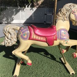 Hand Carved Wooden Horse