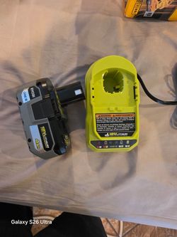 Ryobi 18V 4Ah Battery and Charger