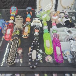 Blingy Pens. Keychains, Mirriors