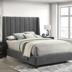 Charcoal Queen Bed Frame 