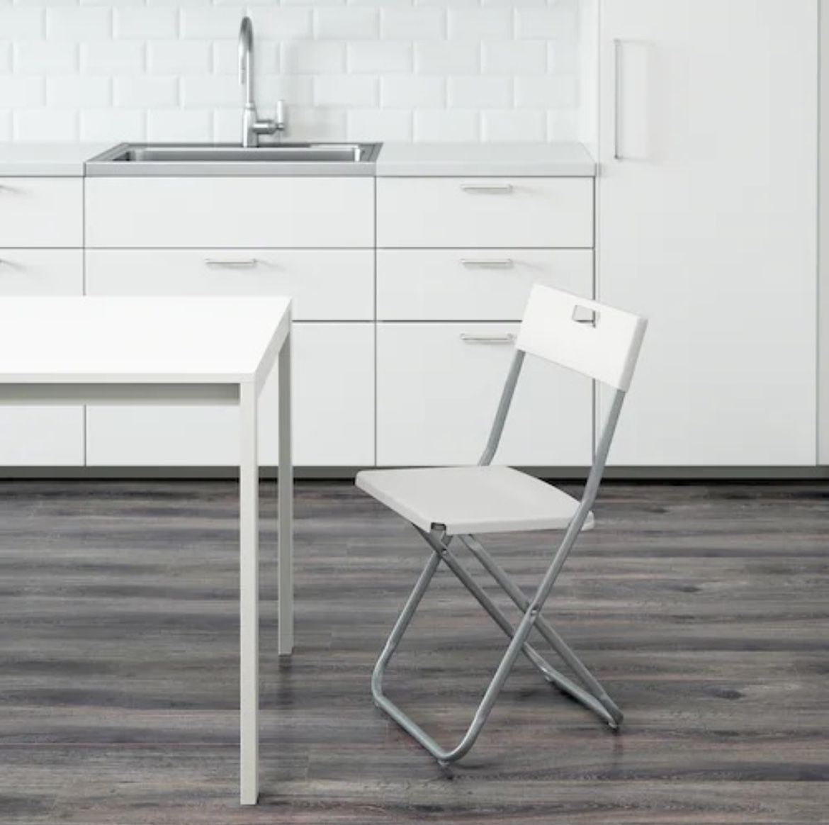 Ikea Fold Up Chair With Cushion (set Of 4)