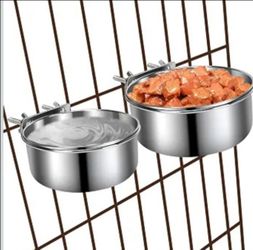 Yecercan Dog Kennel Food and Water Bowls, 2 Pack