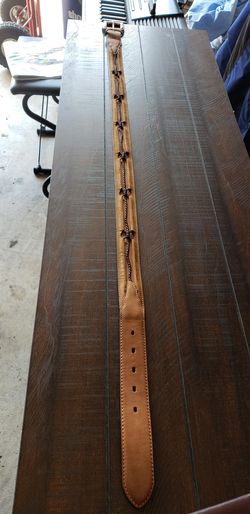 Justin leather belt