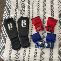 Youth Muay Thai Wraps And Shin Guards