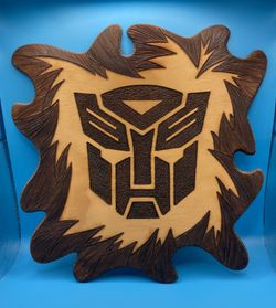 80's TRANSFORMERS (Autobots) Wood Burned Art