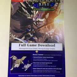 Monster Hunter Rise Deluxe  Edition Nintendo Switch Full Digital Download 