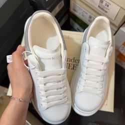 Alexander McQueen Oversized Sneakers White Grey