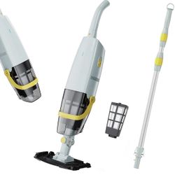 Cordless handheld pool vacuum cleaner