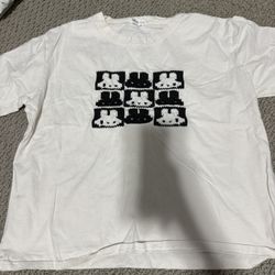 Miffy Patterned T Shirt White, Size Small