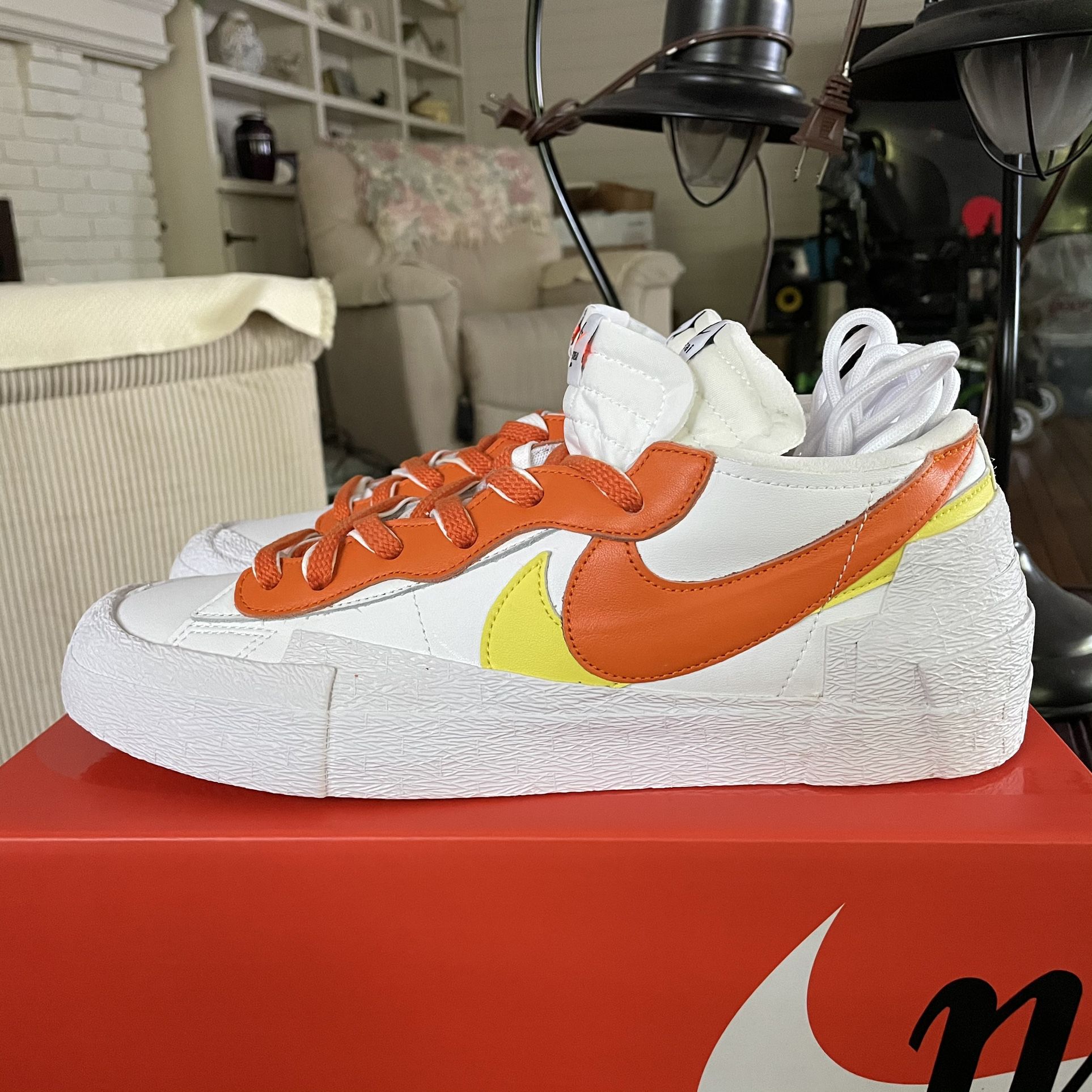 Sacai X Nike Blazer Low 'Magma Orange' Men's Sz 11.5 for Sale in 