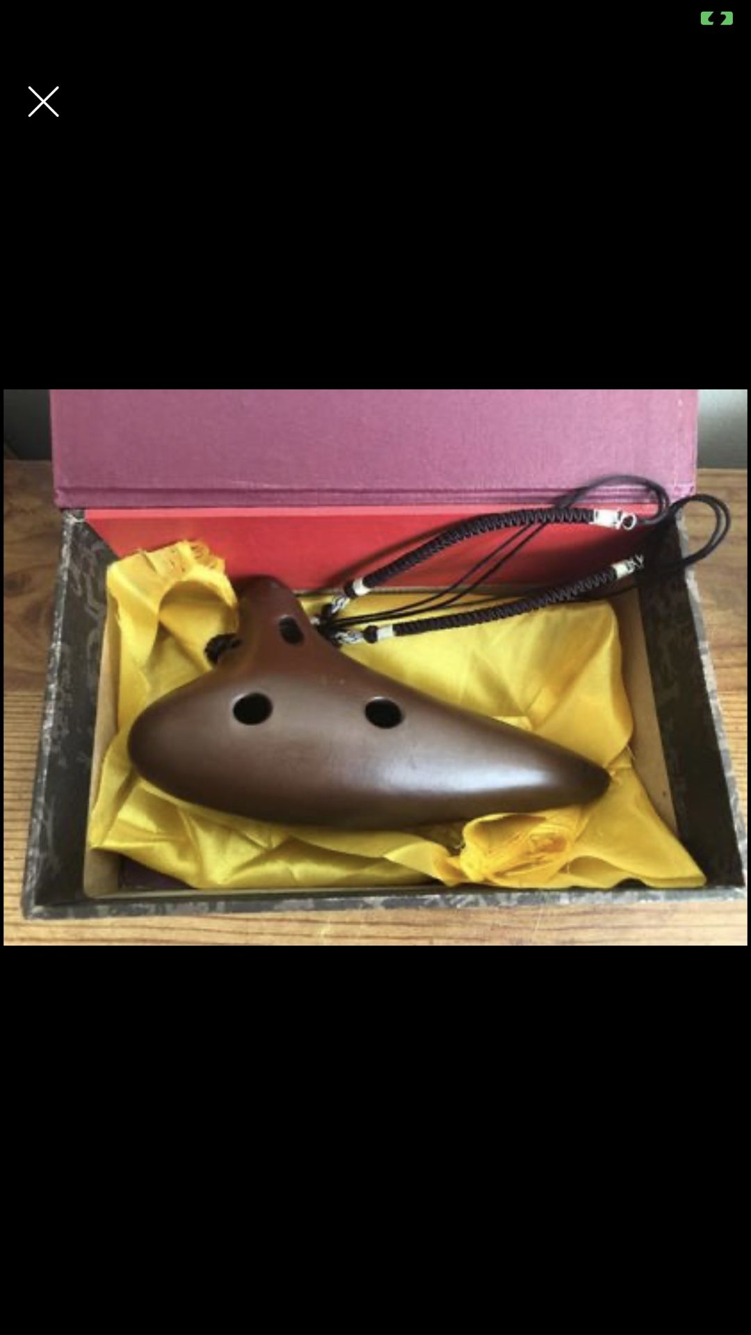 "Forest Whisper" 12 Hole Ocarina Classic Straw fire Masterpiece Collectible,Alto C Ceramic Ocarina,H