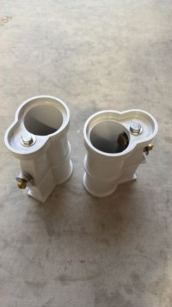 S r smith pool post in concrete mounts 2in