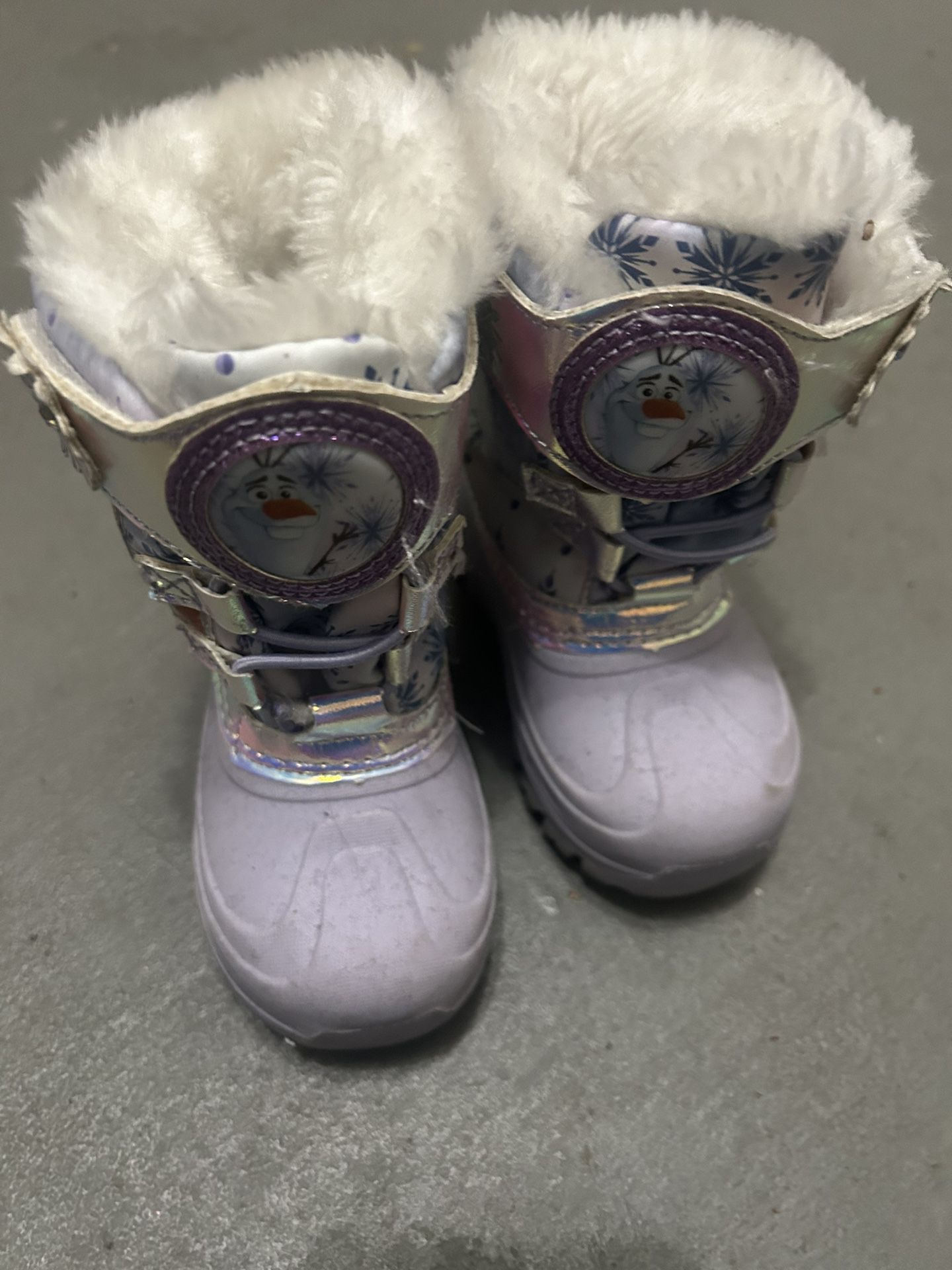 Frozen Light Up Snow Boots Toddler Size 7 