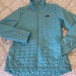 Women's Medium The North Face Thermoball Snow Triclimate Jacket - Inner Turquoise Layer 