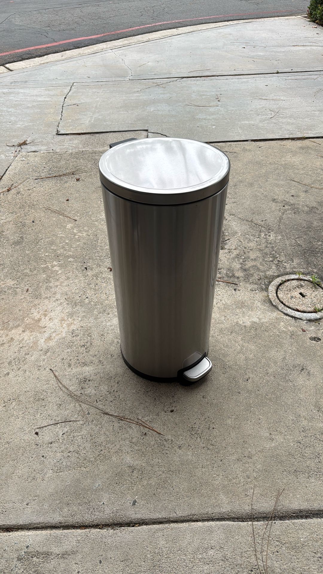 Metal Trash Can