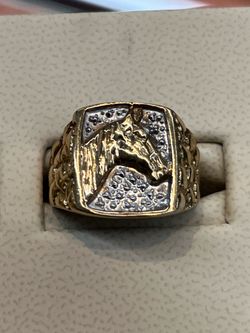 Men’s 14k Horse Ring