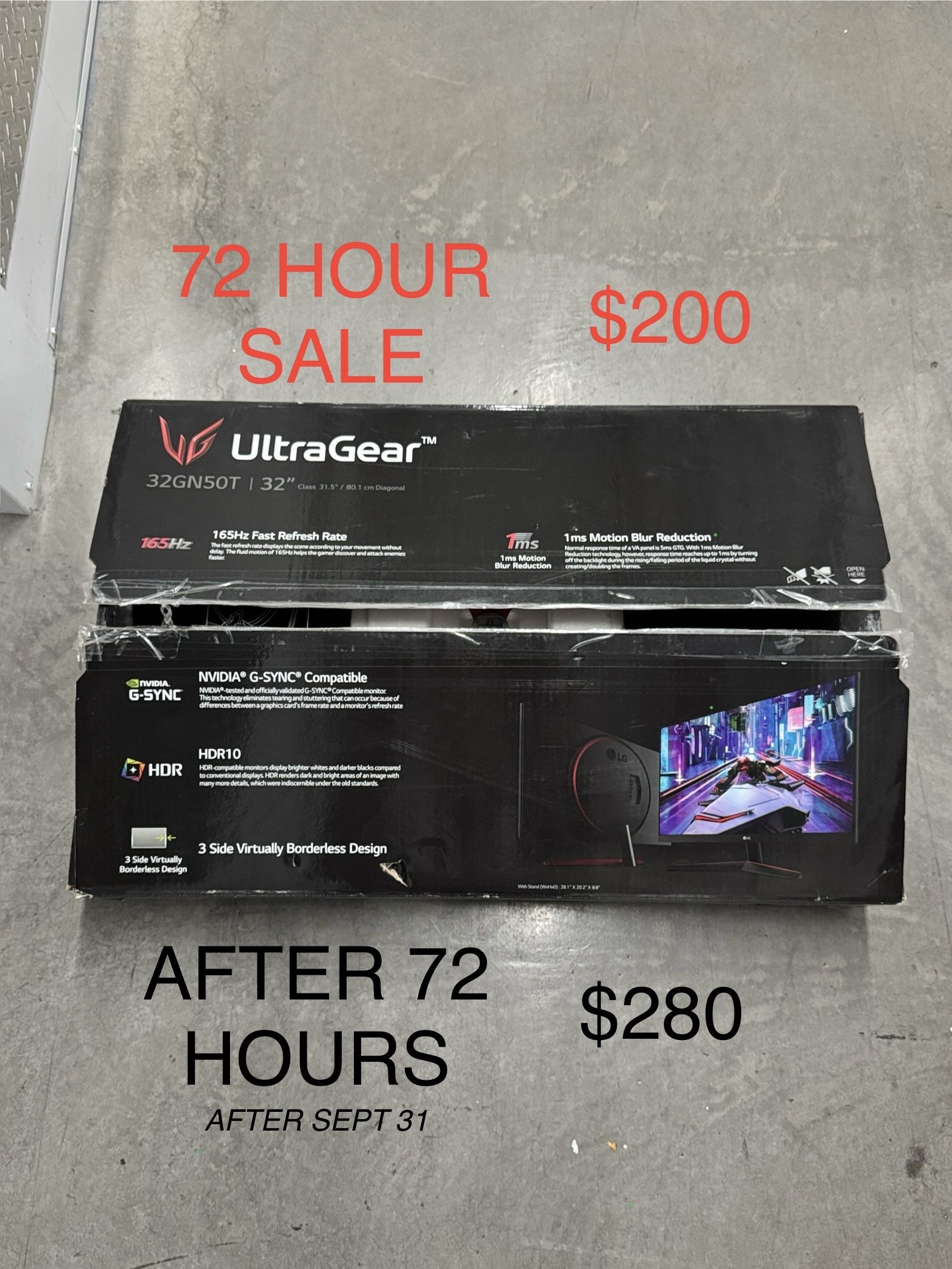 LG PC COMPUTER GAMING MONITOR 32 INCH