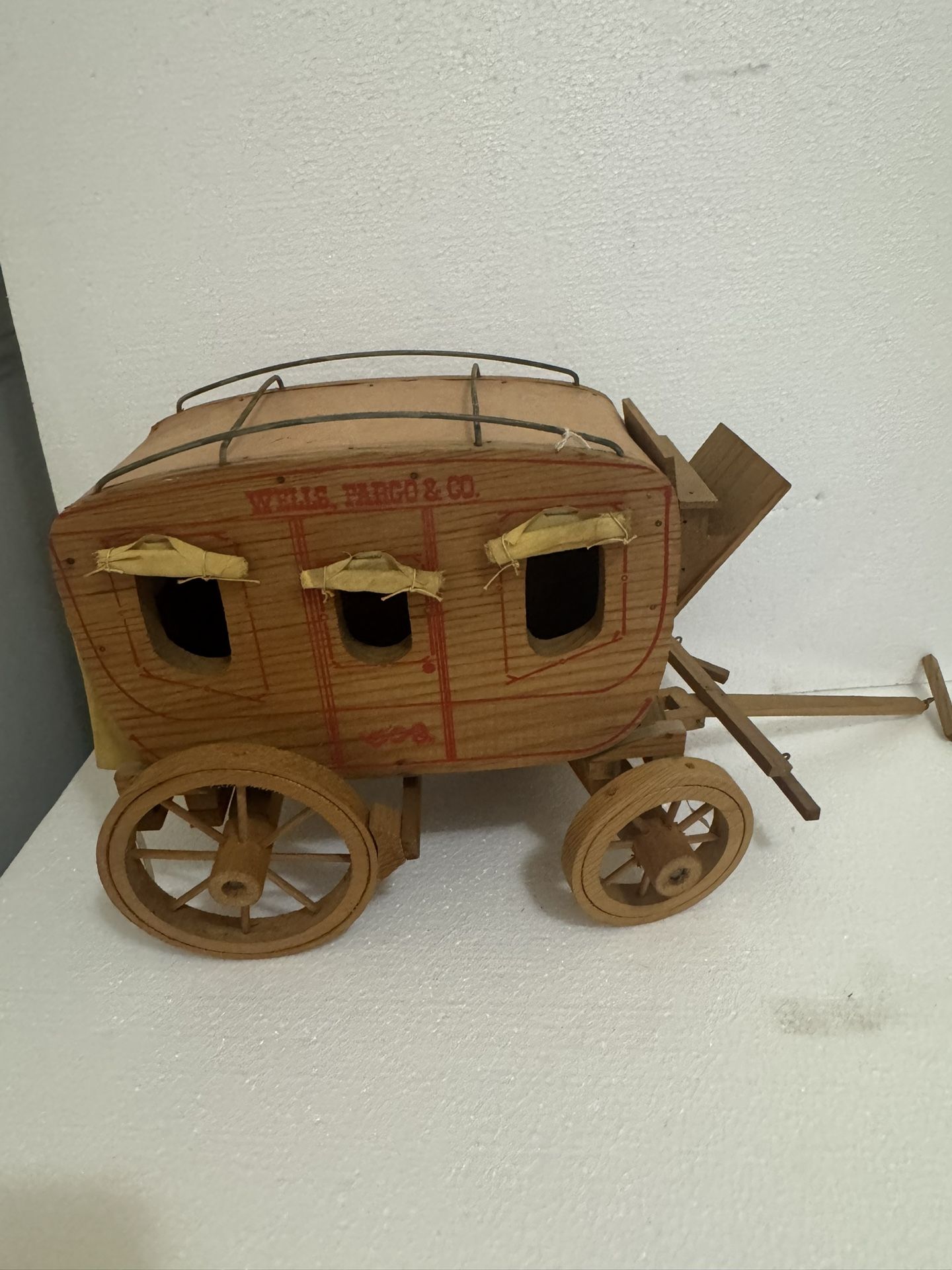 VTG western Handmade Wells Fargo Stagecoach