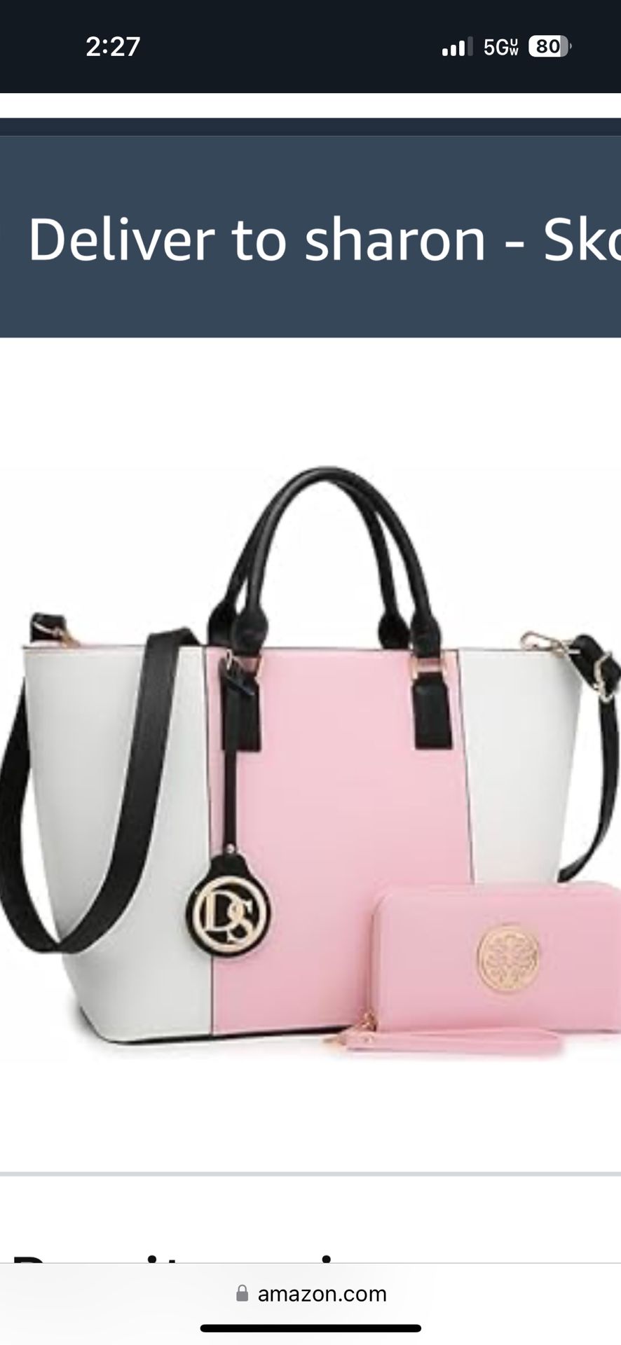 Destin Satchel Purse.     