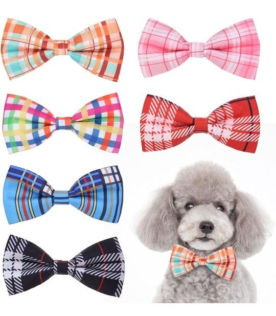 Dog/cat Plaid Bows