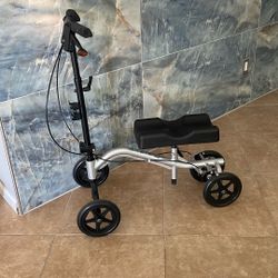 Dual Pad Steerable Knee Walker & Heavy Duty Crutches (bundle)