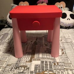 Small IKEA Table And Stool 