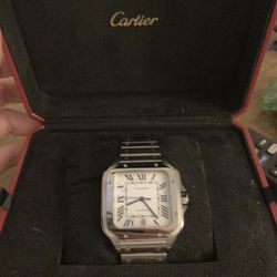 Cartier Santos Silver Large