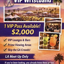 VIP COACHELLA WEEKEND 1