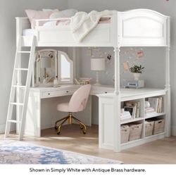Pottery Barn Chelsea Vanity Loft Bed