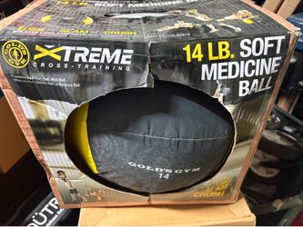 Gold’s Gym 14 LB Soft Medicine Ball Workout Exercise Training