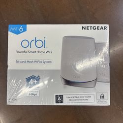 NETGEAR Orbi Whole Home Tri-Band Mesh WiFi 6 System