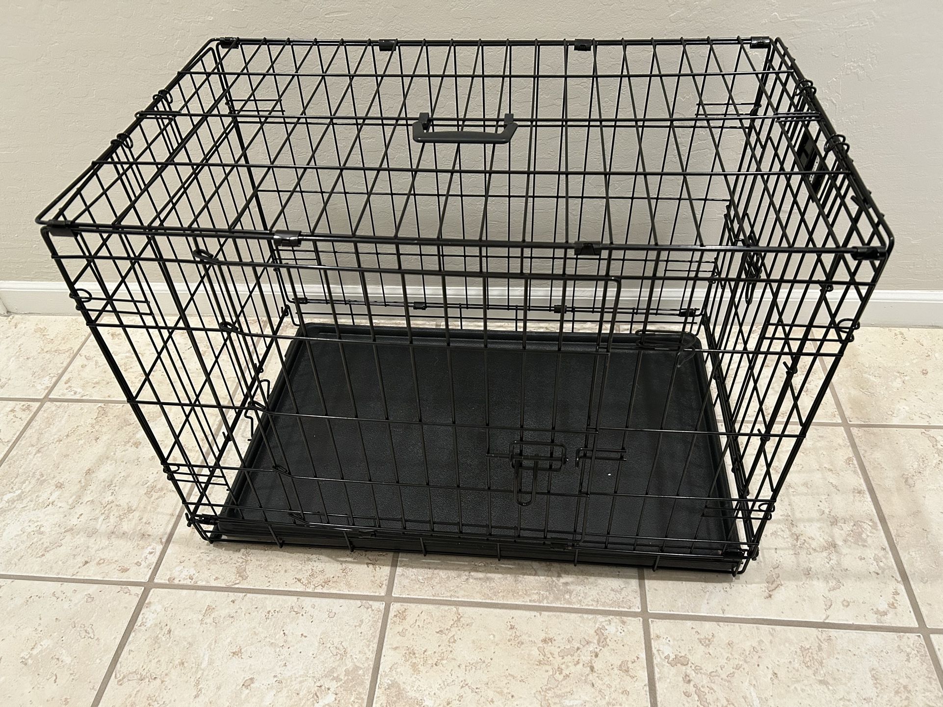 Dog Crate 30 Inch Foldable Double Door ICrate Brand