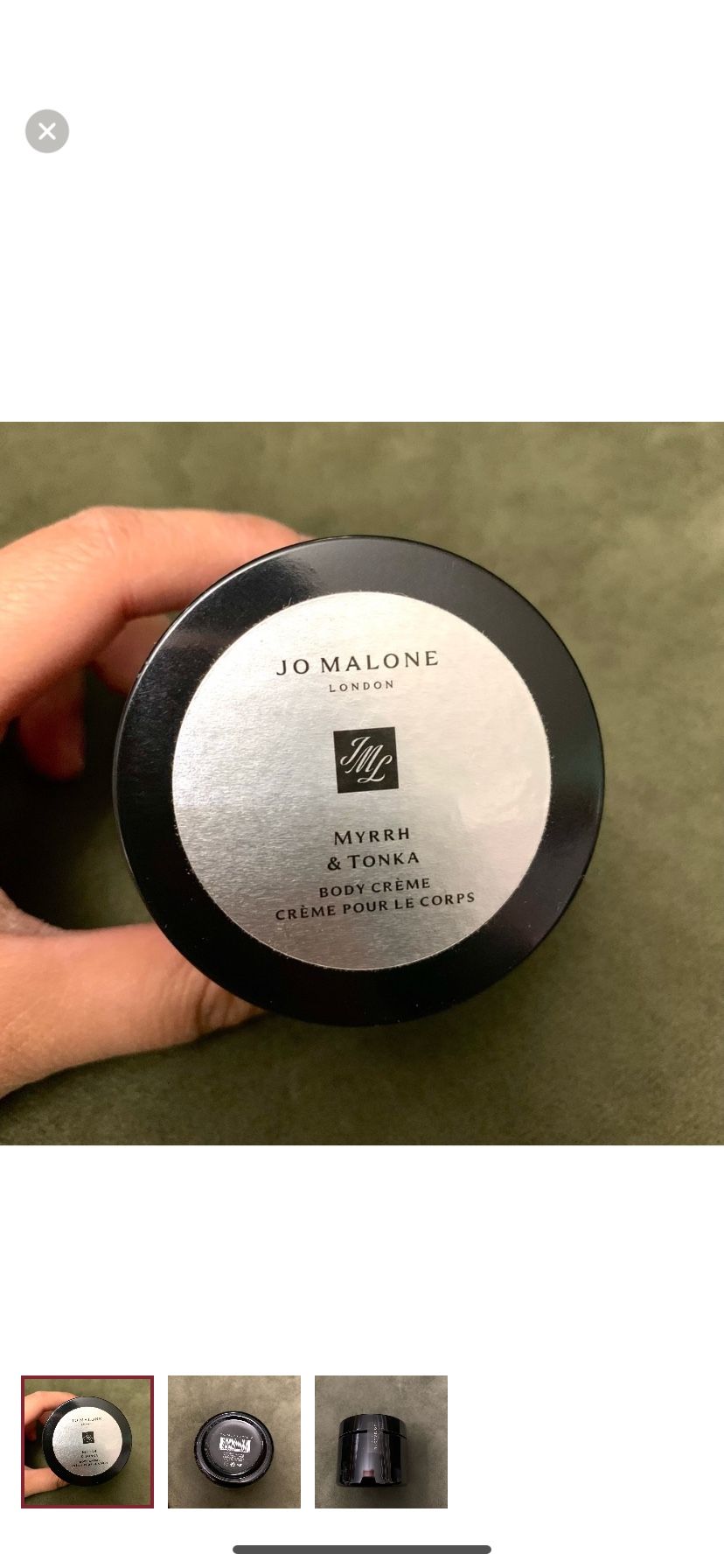 New Jo Malone Myrrh & Tonka Body Crème Creme 1.7 Oz.