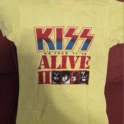 Vintage 1970s  KISS concert Shirt