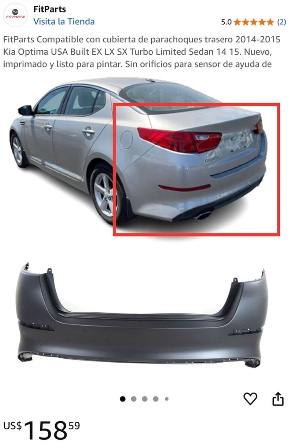 VENDO REPUESTOS KIA OPTIMA 2015