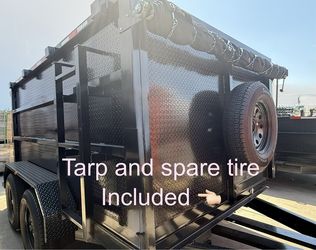 New 8x4x12 Diamond Walls Hydraulic Dump Trailer With Accessories Included 🔥