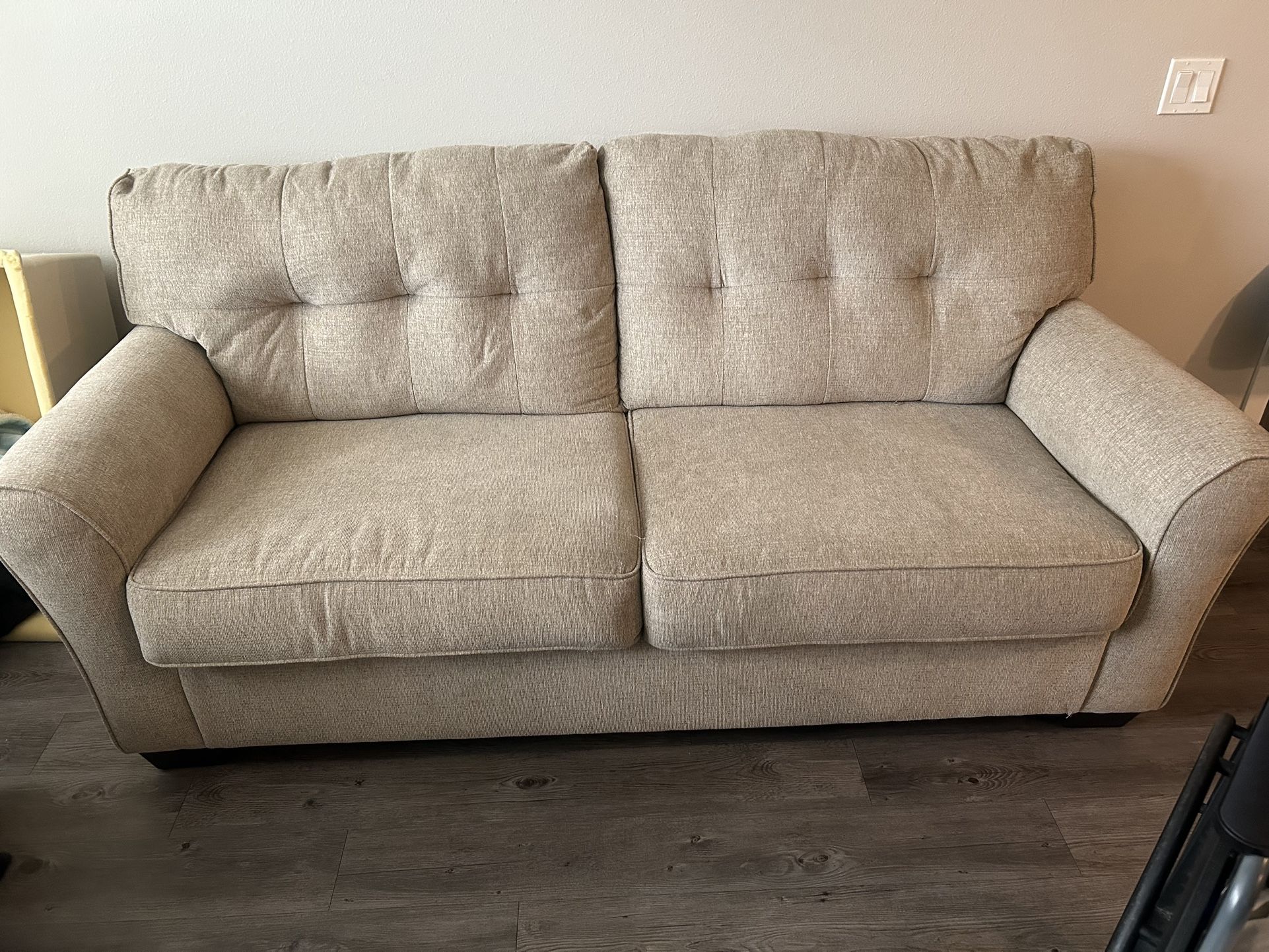 Love seat and couch