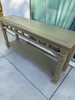 Sage green buffet / console table