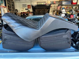 IMZZ Elite saddleman step up seat for Harley Davidson passenger and back support