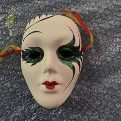 Porcelain Clay Mardi Gras Masks