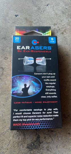 Earasers High-Fidelity Earplugs Small
