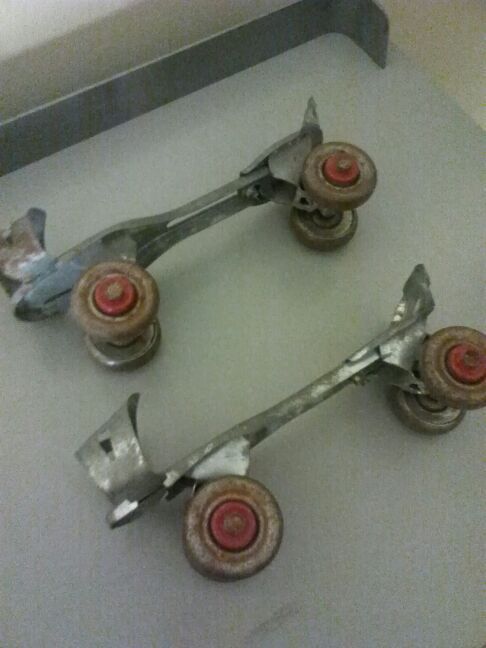 Antique roller skates