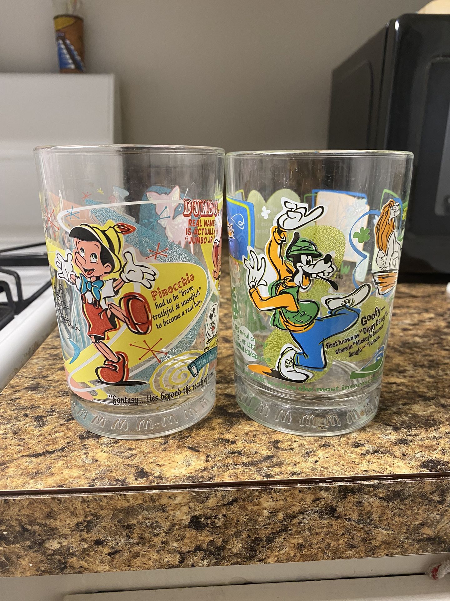 Disney McDonald’s Collectible Glass Cups 