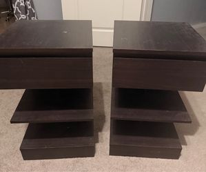 Side Bed table drawer for 2 black