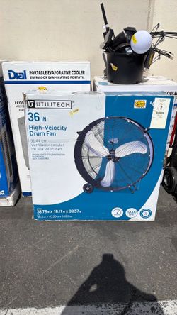 Utilitech night velocity drum fan 36”