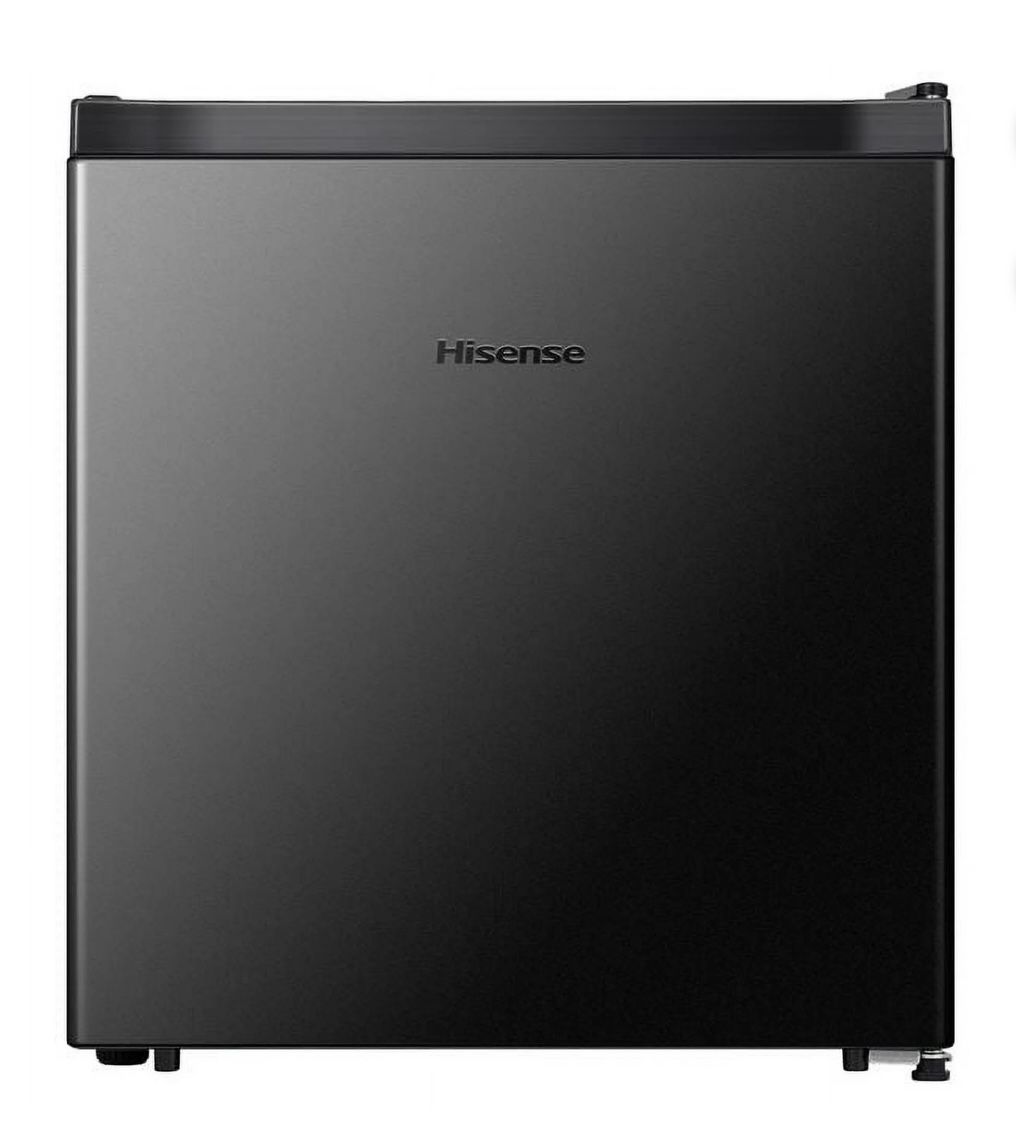 Hisense 1.6 Cu ft Single Door Mini Fridge, Black,WMS017M6XBE New